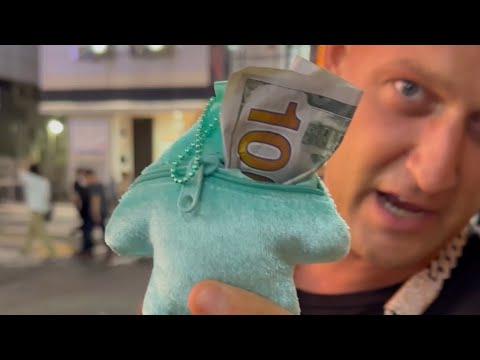 Dropping a loaded wallet on the street in Tokyo Japan....